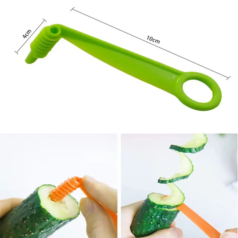 1Set Stainless Steel Whirlwind Potato Slicer Rotate Potato Cutter Twisted Potato Spiral Slicer Creative Home and Kitchen Gadgets