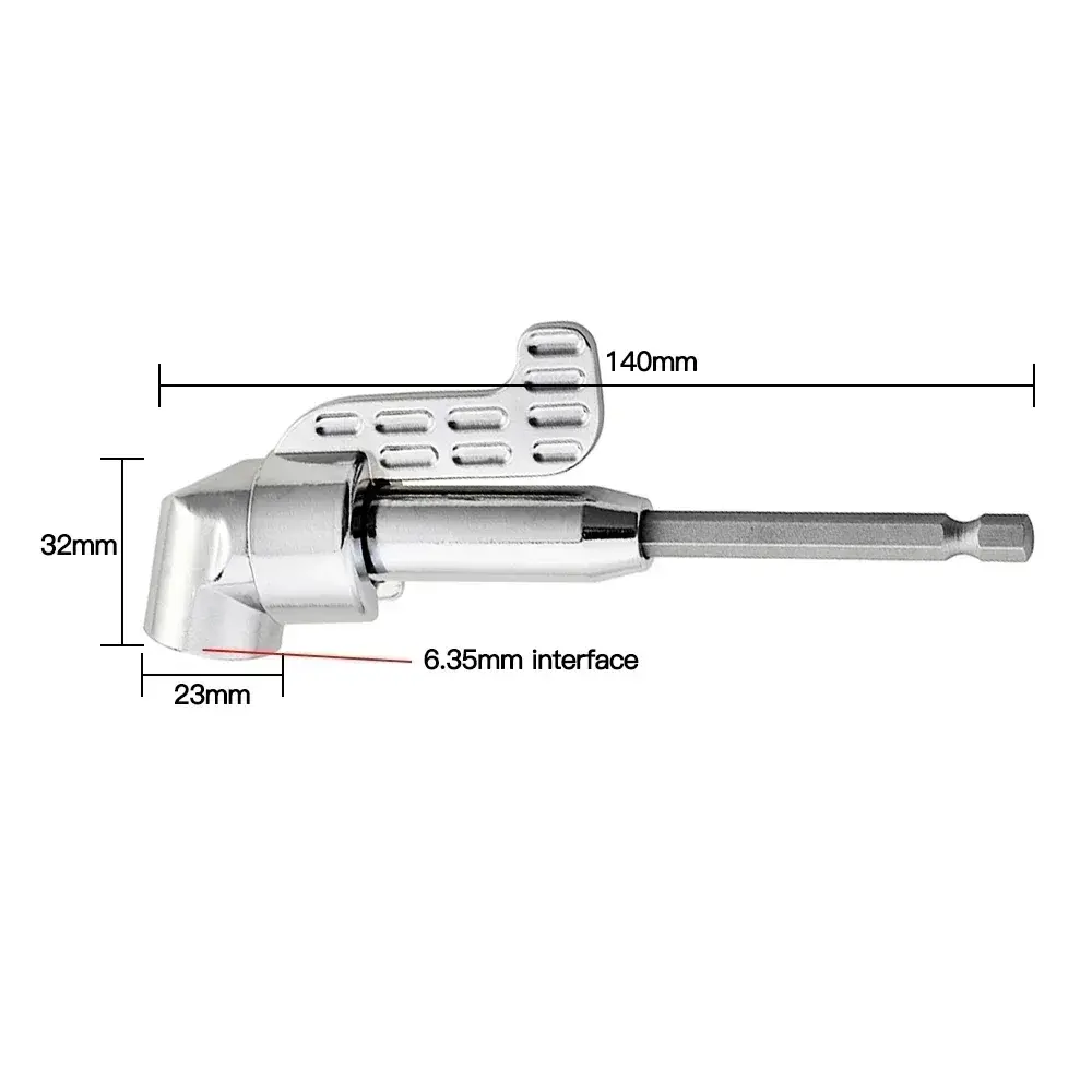 105 Degree Angle Screwdriver Set Holder Adapter Adjustable Bits Nozzles Angle Screw Driver Tool 1/4" Inch Magnetic Angle Driver