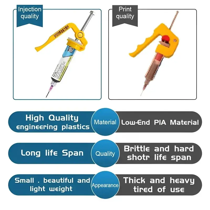 Labor Saving Alloy Steel Tube Piston Repair Tools Plunger Dispenser Propulsion Tool Manual Syringe Solder Paste Booster