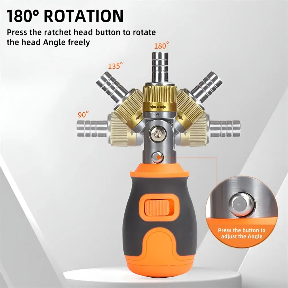 8 in 1 Adjustable Mini Ratchet Screwdriver Precision Multi Tools With Magnetic Bits Suitable For Mobile Phone Repair Hand Tools