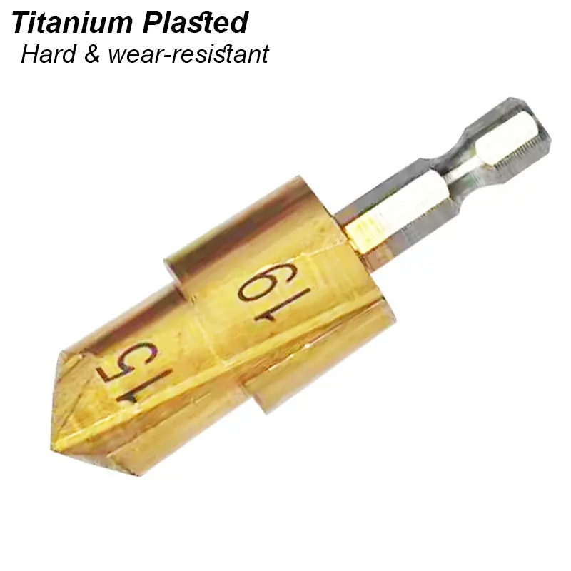 3Pcs PPR Lifting,Stepped Drill Bit,Hexagon Shank Water Pipe Connection Tool 20/25/32mm,Full Open Process Drill Bit Drilling Tool