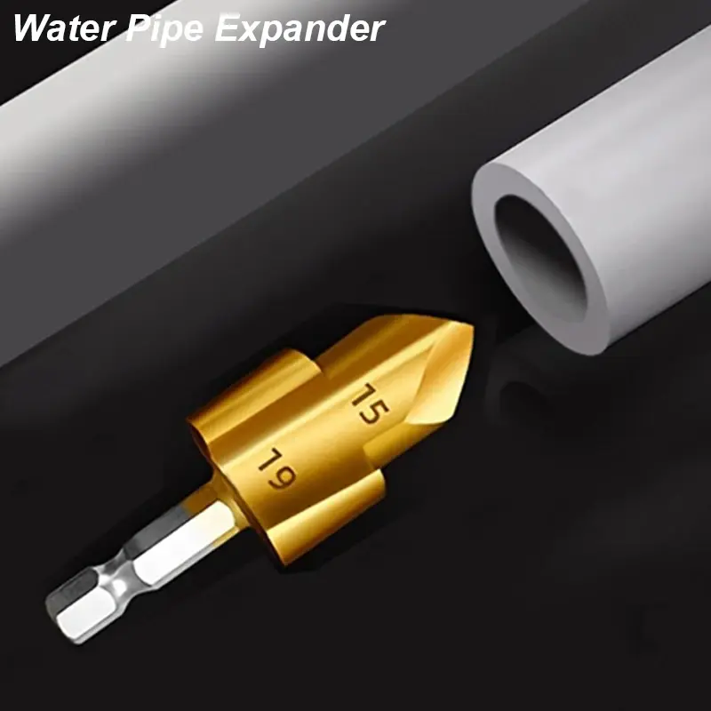 3Pcs PPR Lifting,Stepped Drill Bit,Hexagon Shank Water Pipe Connection Tool 20/25/32mm,Full Open Process Drill Bit Drilling Tool