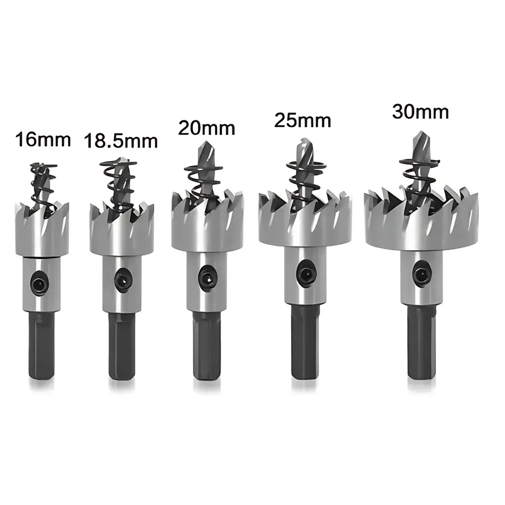 Carbide Tip HSS Drill Bit Hole Opener 16mm High Speed Steel Hole Saw Cutter Drill Bit for Stainless Steel Metal Alloy Drill