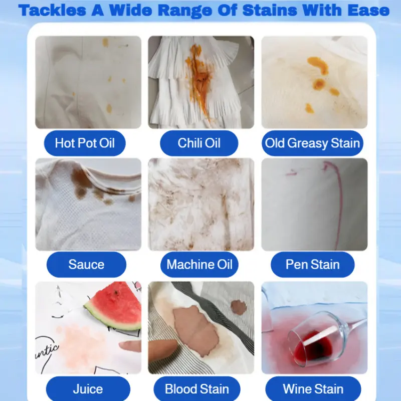 White T-Shirt Washing Powder Strong Stain Removal Yellowing And Whitening Bleach Anti-Staining Special Washing Powder For White