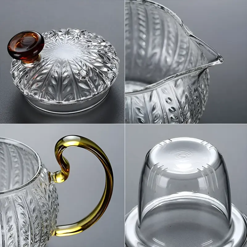 Glass Teapot Heatresistant Thickened Teapot Tea Water Separation Glass Teapot Tea Infuser Filter High Borosilicate Chinese Teawe