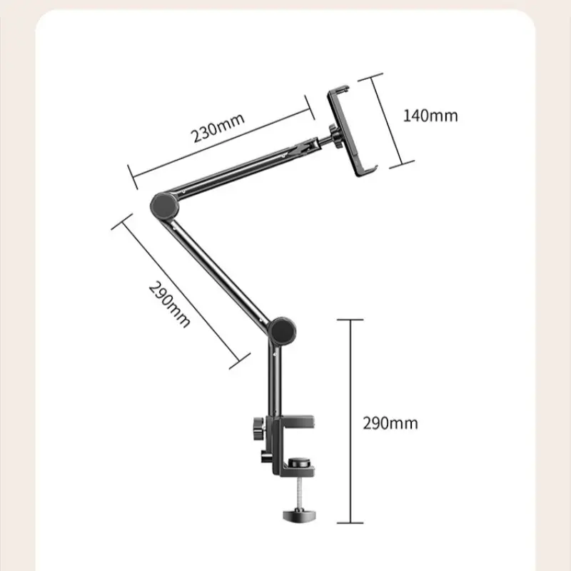 Bedside Phone Stand with Rotating Cantilever Adjustable Lazy Mobile Phone Stand for Bedside and Desktop  Live Broadcast Video