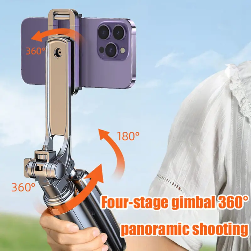 Bluetooth Remote Control Mobile Phone Selfie Stick With Light Mobile Phone Bluetooth Selfie Handheld Holder