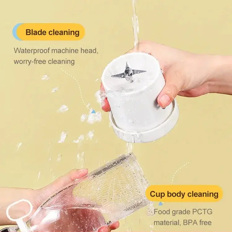 Mini Juice Blender Portable Electric Juicer Bottle with Straw Shake Orange Lemon USB Charging Fruit Mixer Fresh Squeezer Machine