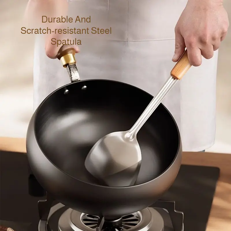 Big Belly Pot Uncoated Non-stick Pot Household Cooking Small Iron Pot  Flat Bottom Frying Pan Kitchen Gas Stove Universal Pan