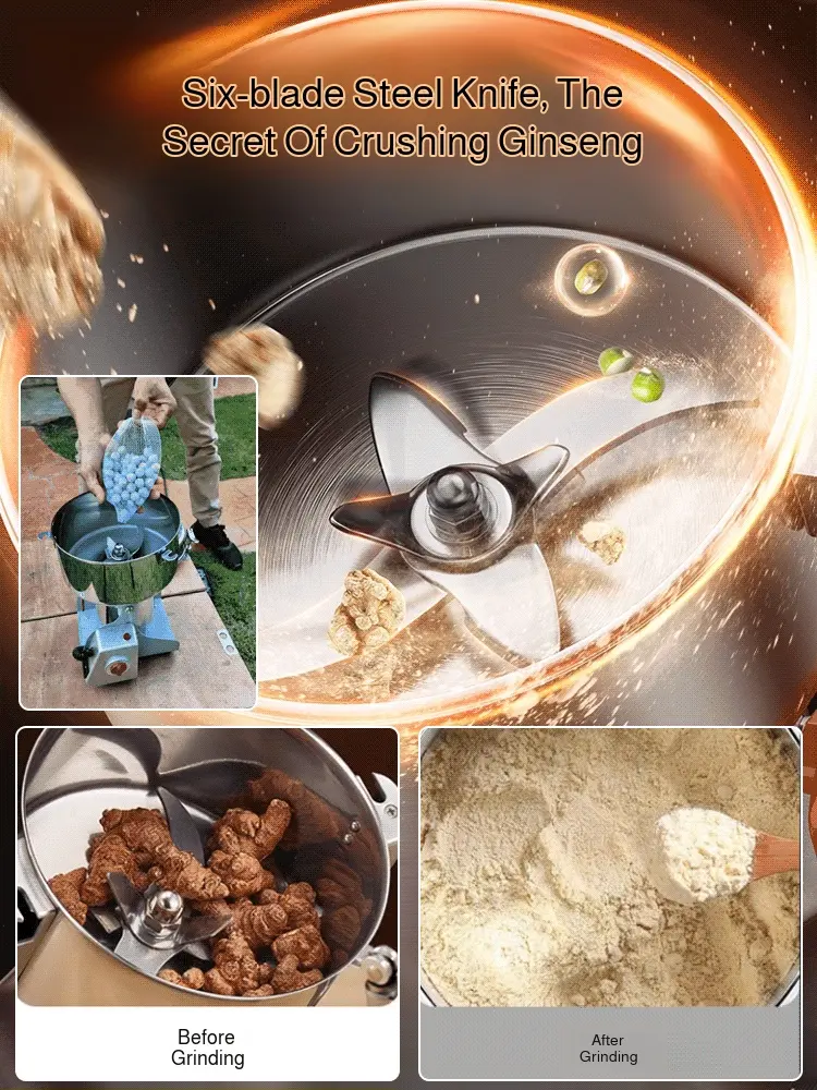 Grains and Cereals Grinder Grains Spices  Coffee Dry Food Grinder Mill Grinding Machine Gristmill Home Flour Powder Crusher
