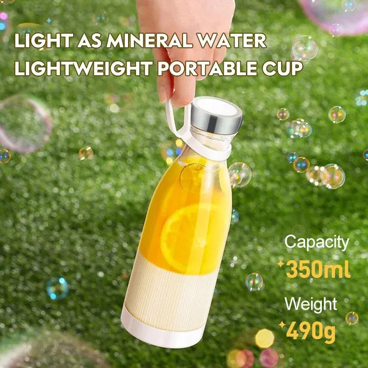 Mini Juice Blender Portable Electric Juicer Bottle with Straw Shake Orange Lemon USB Charging Fruit Mixer Fresh Squeezer Machine