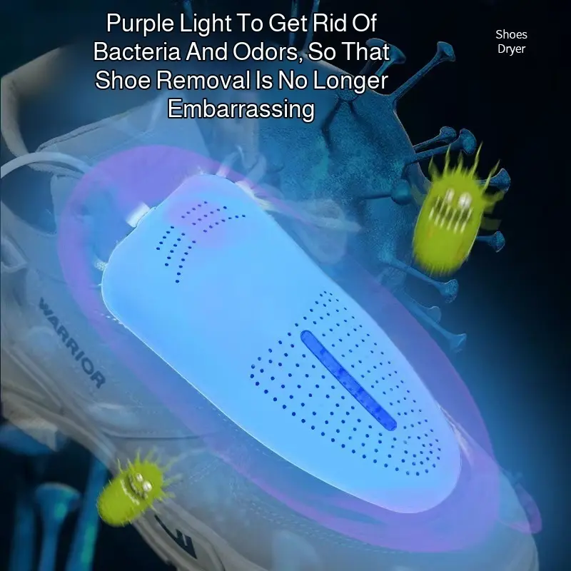 Portable Shoe Dryer USB UV Boot Shoe Dryer, 110V/220V, Timer, Bacterial Deodorization, Children's and Adults' Boot Shoe Dryer