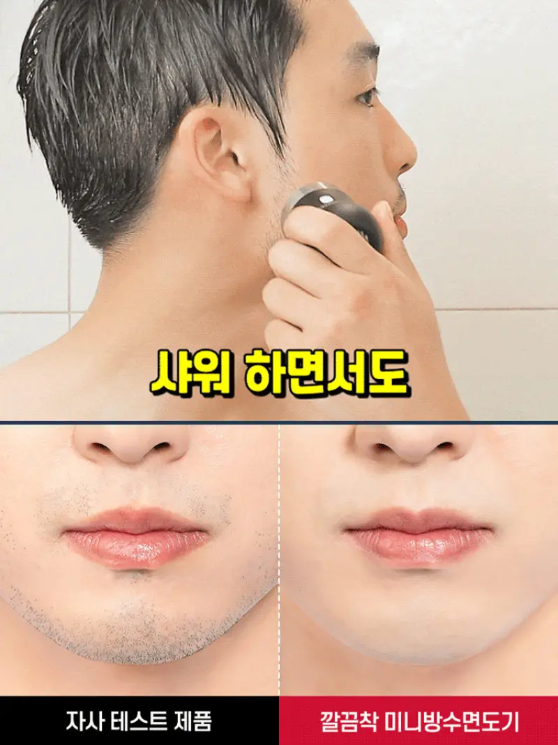 Men's Rechargeable Razor Mini Smart Portable Rechargeable Shaver Wet and Dry Washable Beard Razor Traveling Small  Razor