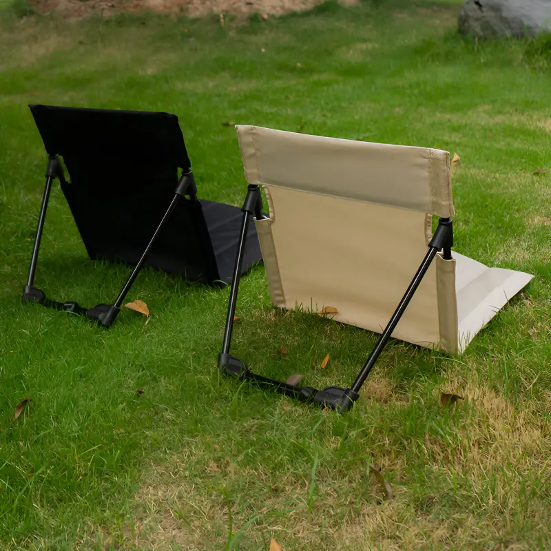 Outdoor chair ground chair outdoor camping back cushion chair portable folding chair tent leisure ch