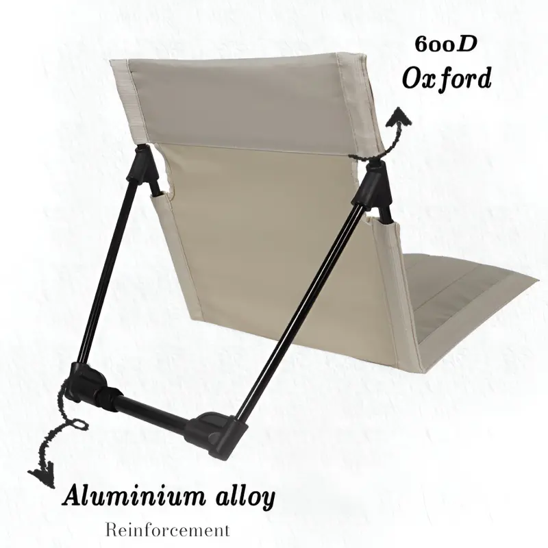 Outdoor chair ground chair outdoor camping back cushion chair portable folding chair tent leisure ch