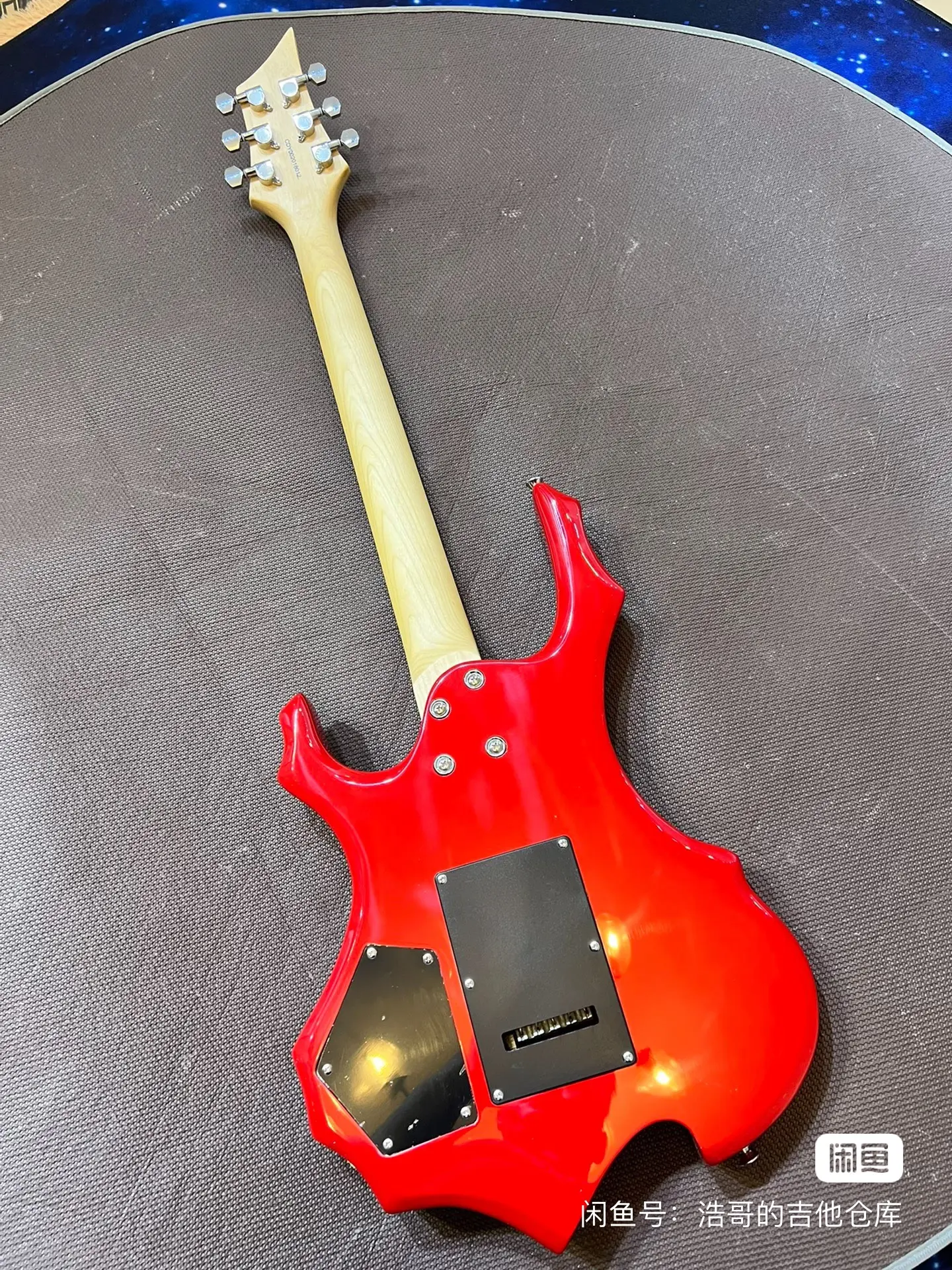 Only One Stock Electric Guitars Basswood Body Glossy Floyd Rose HSH Pickups Solid Wood Guitar Floydrose Style Real Photos