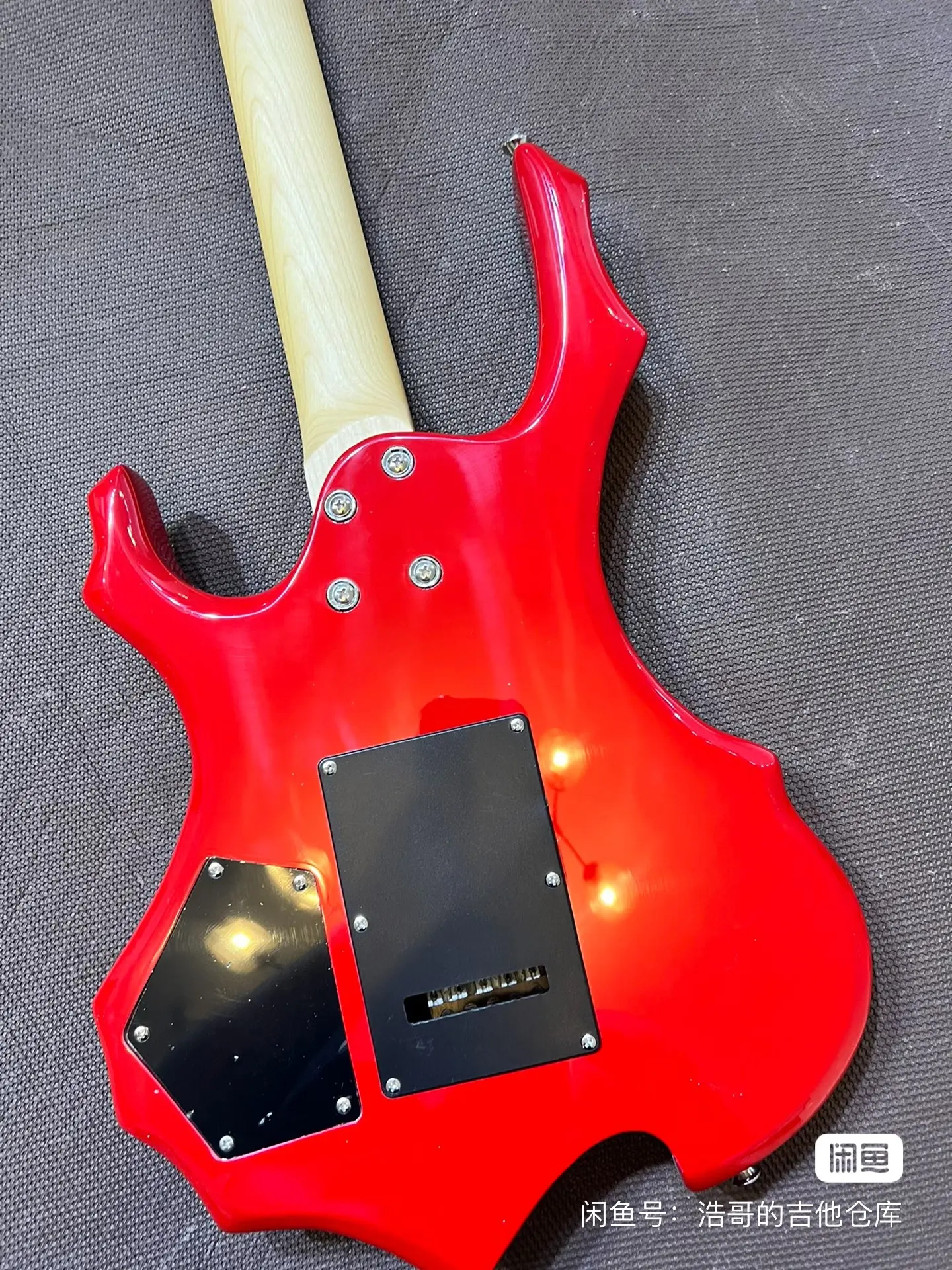 Only One Stock Electric Guitars Basswood Body Glossy Floyd Rose HSH Pickups Solid Wood Guitar Floydrose Style Real Photos