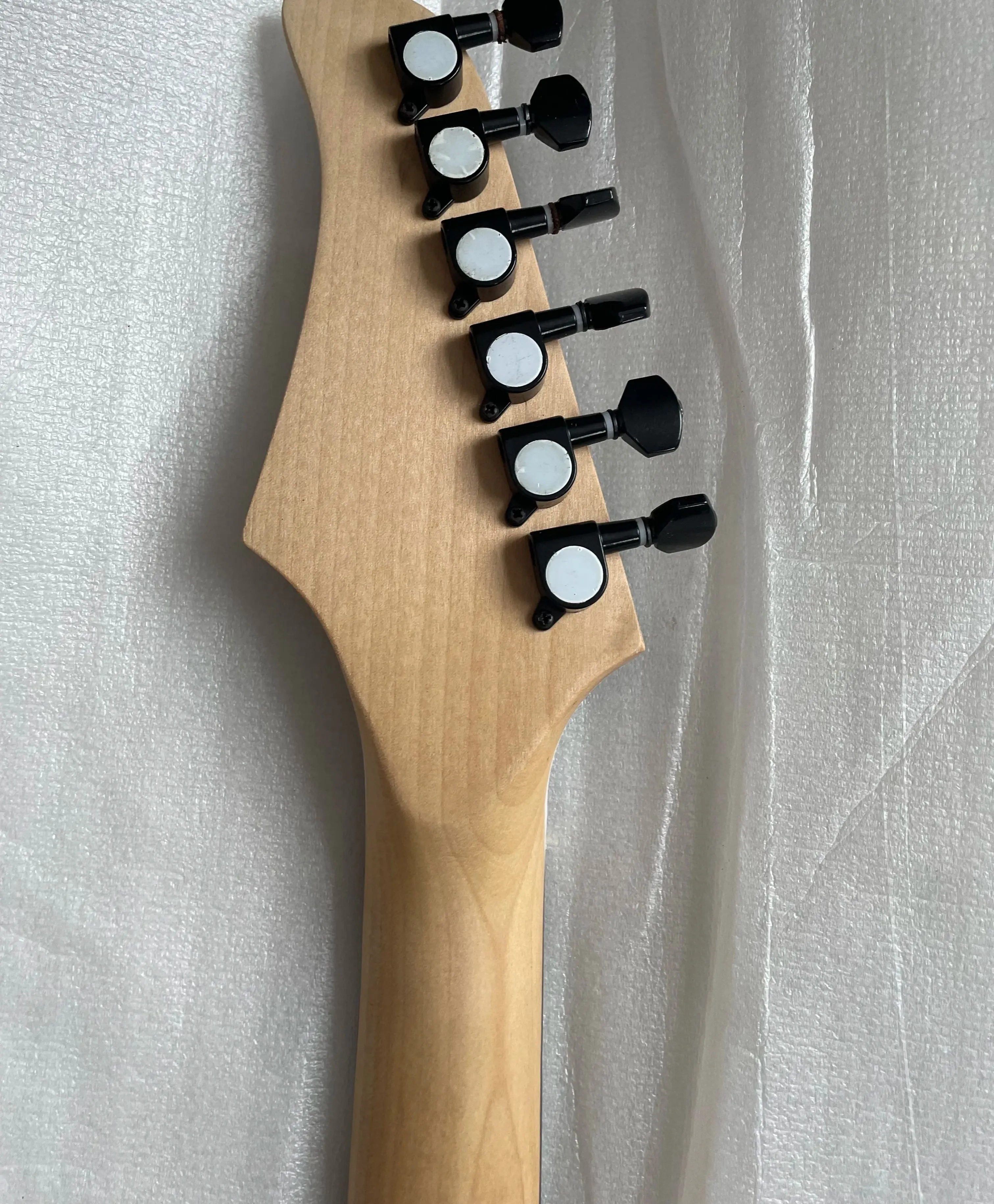 Customized Beautiful Blue Sunset Electric Guitar,Basswood Body,Maple Neck,Real Photos,6 Strings, In Stock, Send in 3 Days,