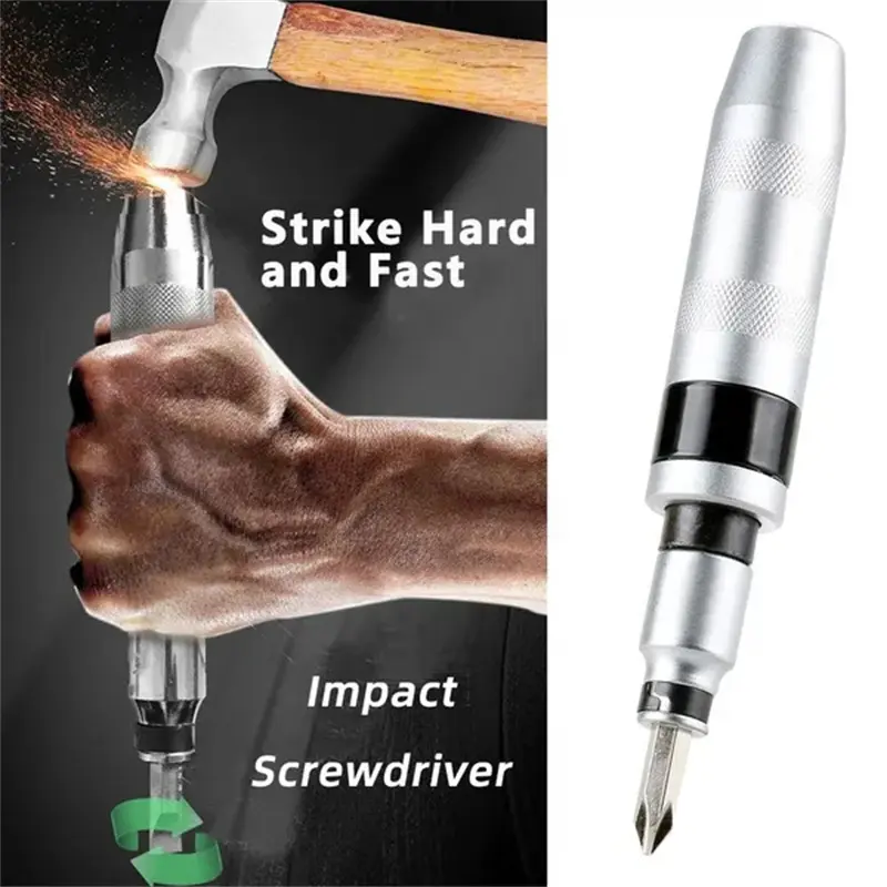 7/13 Piece Impact Screwdriver Set Shockproof Screwdriver Chisel Bits Multifunctional Screw Extractor Remover Repair Tools