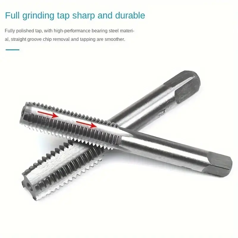 12/20pcs M3-M12 Metric Tap And Die Set For Precise Thread Cutting And Repair With Hand Screw Taps Straight Taper And Thread Tool