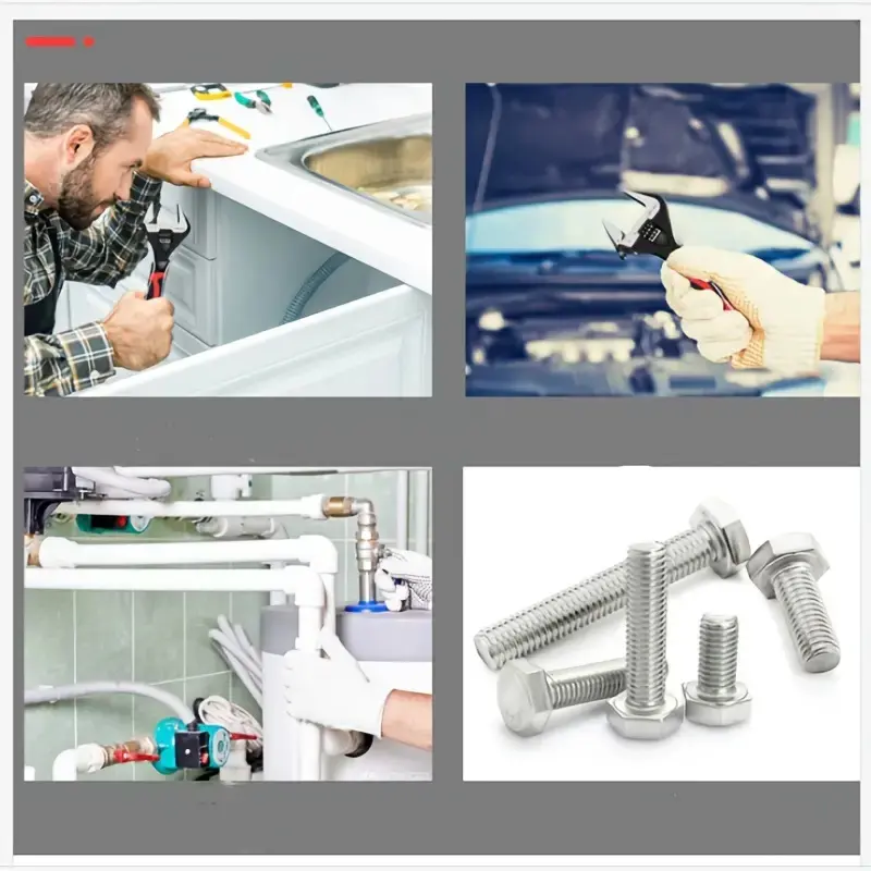 Adjustable Wrench Universal Spanner 6" 8" 10" 12" Multifunctional Professional Large Open End Adjustable Wrench Repair Tools