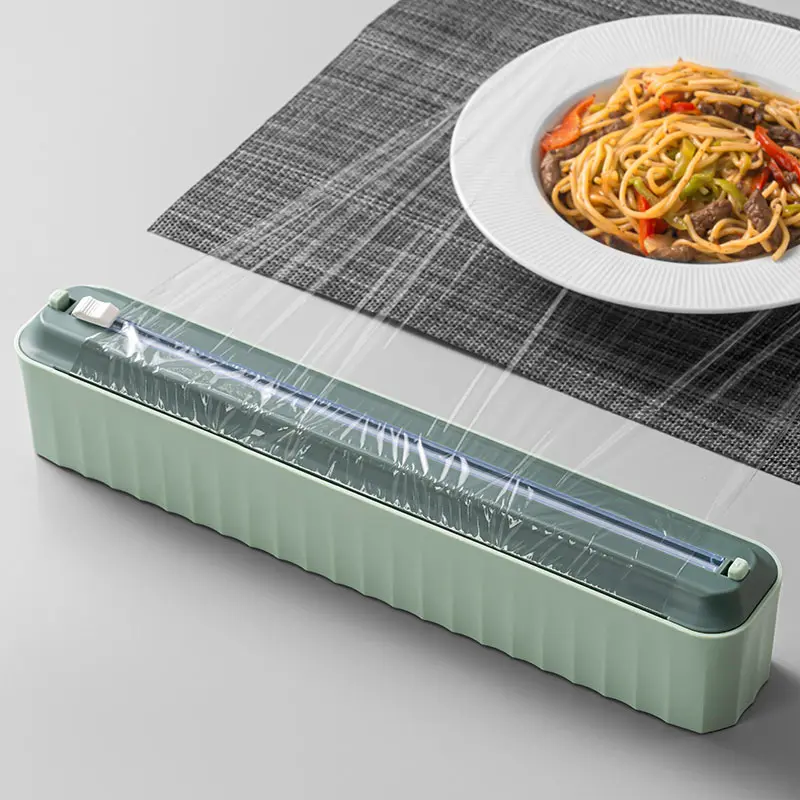 Plastic Cling Film Cutter Wall Mounted Magnetic Suction Fresh-Keeping Film Baking Paper Tin Foil Cutter Dispenser Kitchen Tools