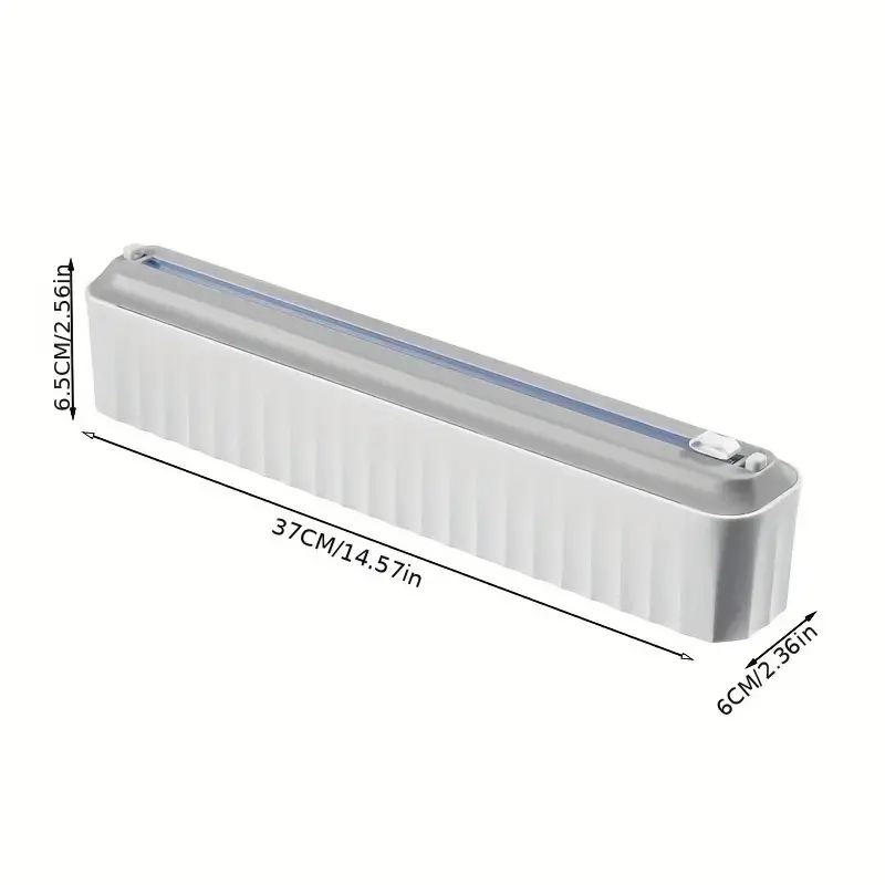 Plastic Cling Film Cutter Wall Mounted Magnetic Suction Fresh-Keeping Film Baking Paper Tin Foil Cutter Dispenser Kitchen Tools