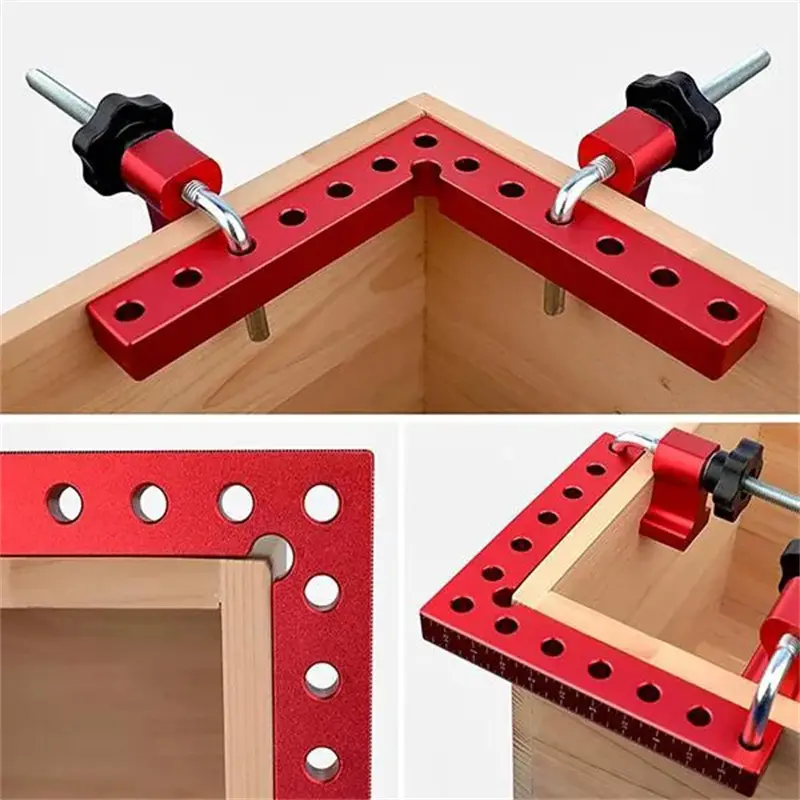 3pcs 90 Degrees L-Shaped Auxiliary Fixture Splicing Board Positioning Panel Fixed Clip Carpenter's Square Ruler Woodworking Tool