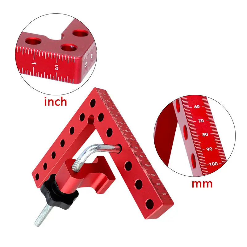 3pcs 90 Degrees L-Shaped Auxiliary Fixture Splicing Board Positioning Panel Fixed Clip Carpenter's Square Ruler Woodworking Tool