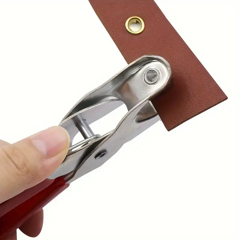 1 Set Grommet Eyelet Plier Kit Leather Manual Hole Punch Pliers For Belts Watch Bands Sewing Machine Bag DIY Eyelet Punch Tools