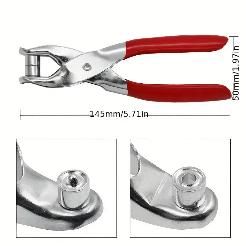 1 Set Grommet Eyelet Plier Kit Leather Manual Hole Punch Pliers For Belts Watch Bands Sewing Machine Bag DIY Eyelet Punch Tools