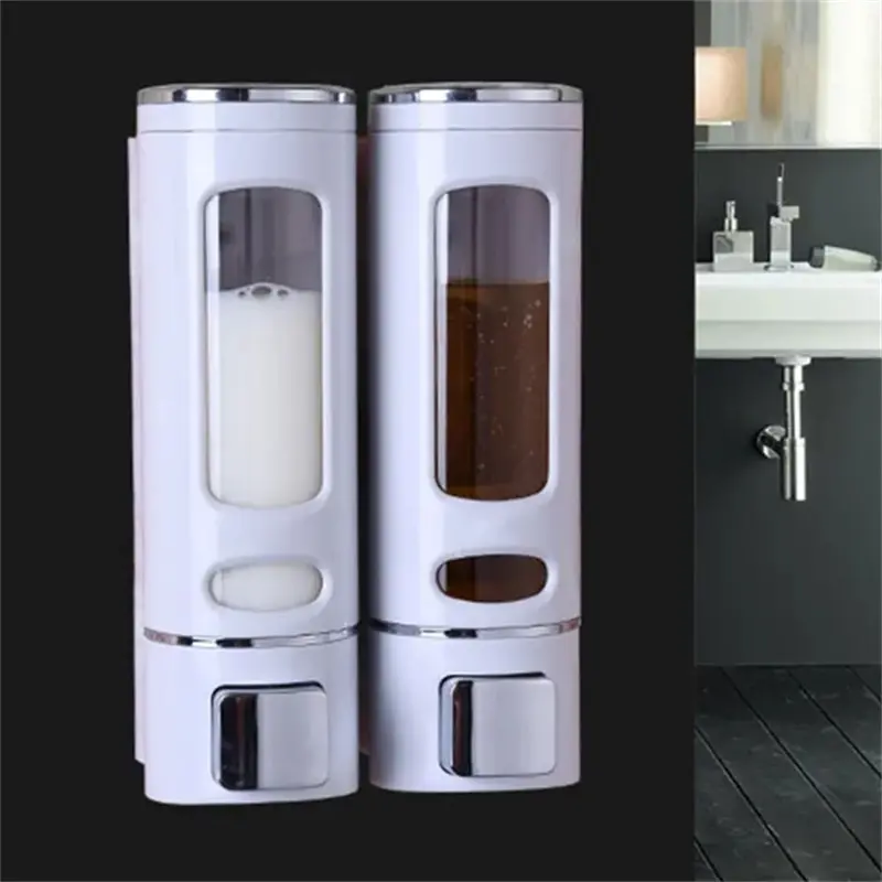 1/2/3 Head Wall-mounted Soap Dispenser Household Manual Press Hand Sanitizer Shampoo Shower Gel Dispenser Bathroom Accessories