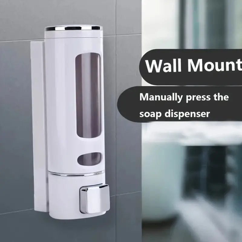 1/2/3 Head Wall-mounted Soap Dispenser Household Manual Press Hand Sanitizer Shampoo Shower Gel Dispenser Bathroom Accessories