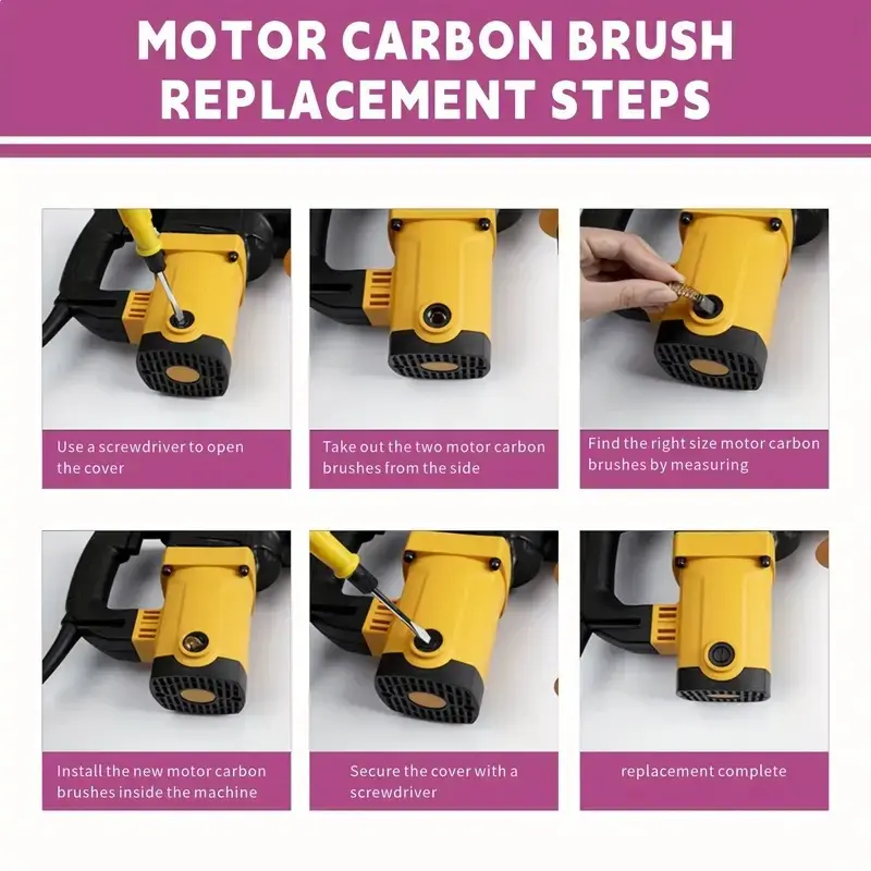 40pcs Motor Carbon Brush Electric Motors Graphite Brush 10 Different Types Generic Replacement Power Tool Components With Box