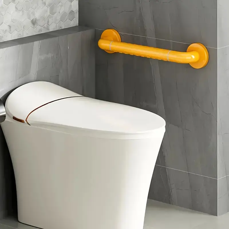 1pc Bathroom With Luminous Safety Anti-fall Handrail Stainless Steel Handle Elderly Non-slip Toilet Armrest Bathroom Accessories