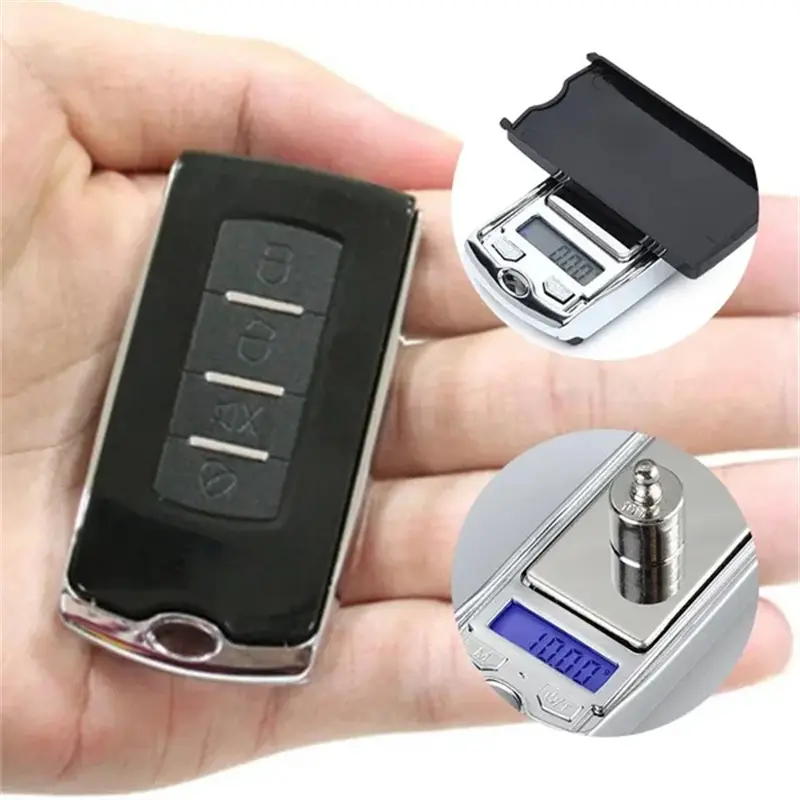 Mini Electronic Digital Pocket Scale 100g 0.01g/200g 0.01g Mini Key Style Portable Precision Weighing LCD Backlit Display Scales