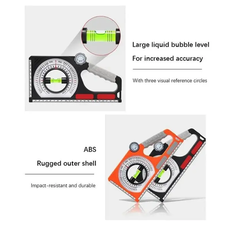 Professional Mechanical Slope Meter Multifunction Slope Measuring Ruler Magnetic Angle Slope Measuring Instrument Carpentry Tool