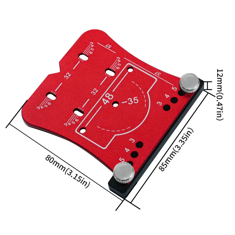 1pc 35mm Hinge Jig Door Cabinets Concealed Hinge Hole Template Jig Aluminium Alloy Drill Guide Locator Tools For Woodworking