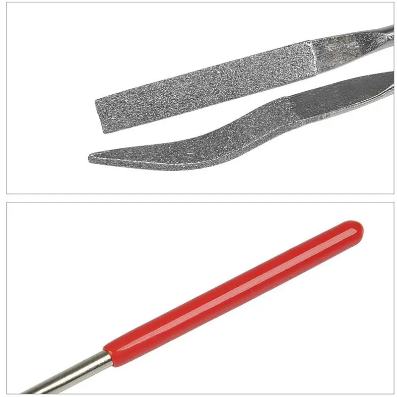 10pcs Mini Diamond File Set Fine 150 Grit Diamond File Flat Triangle Needle Files For Metal Glass Ceramic Woodworking Tools