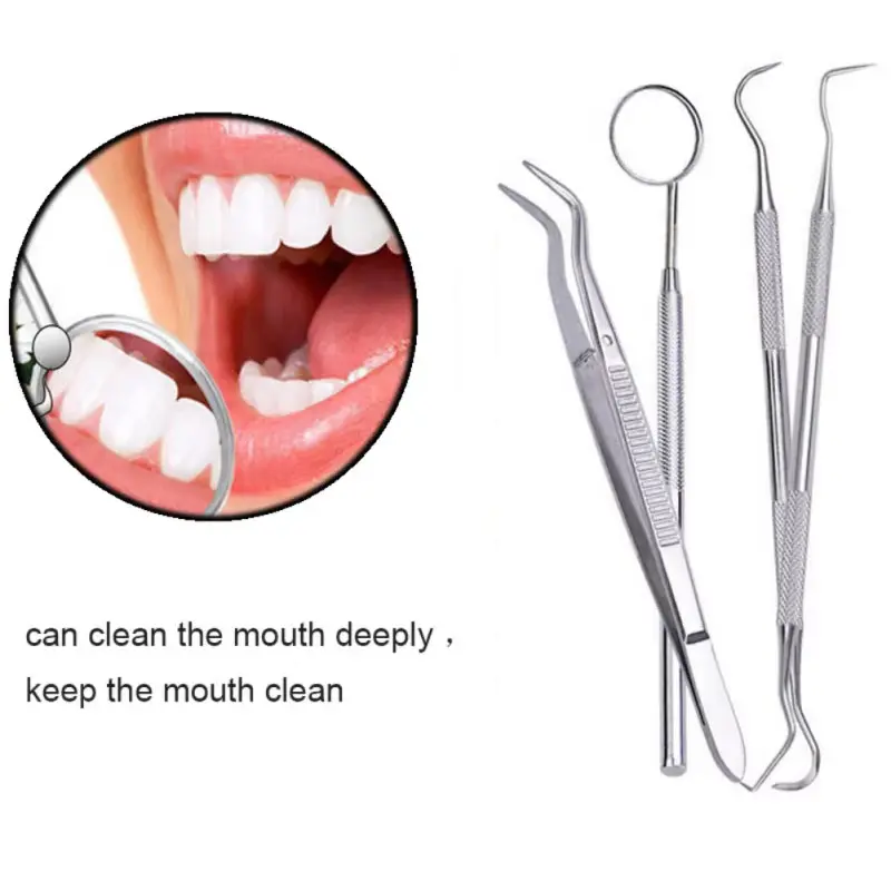 10pcs Stainless Steel Dental Examination Tool Teeth Wax Carving Kit Dentistry Instrument Materials For Fresh Breath & Teeth Care