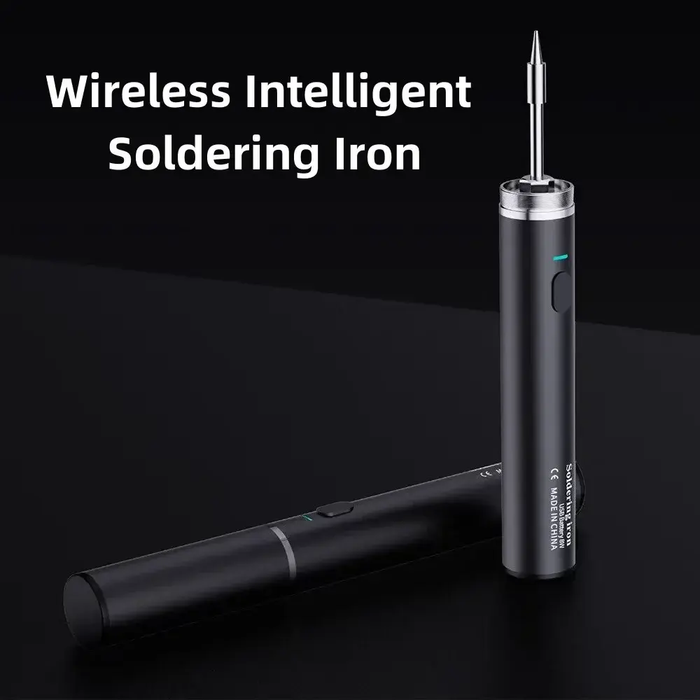 USB Cordless Electric Soldering Iron Kit Set Rechargeable Battery Portable Home Welding Pen Repair Tools