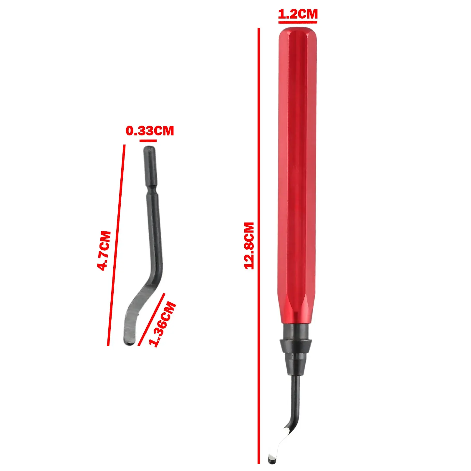 RB1000 Handle Burr Deburring Remover Cutting Tool With 10Pcs Rotary Deburr Blade Professional Deburring Tool Kit