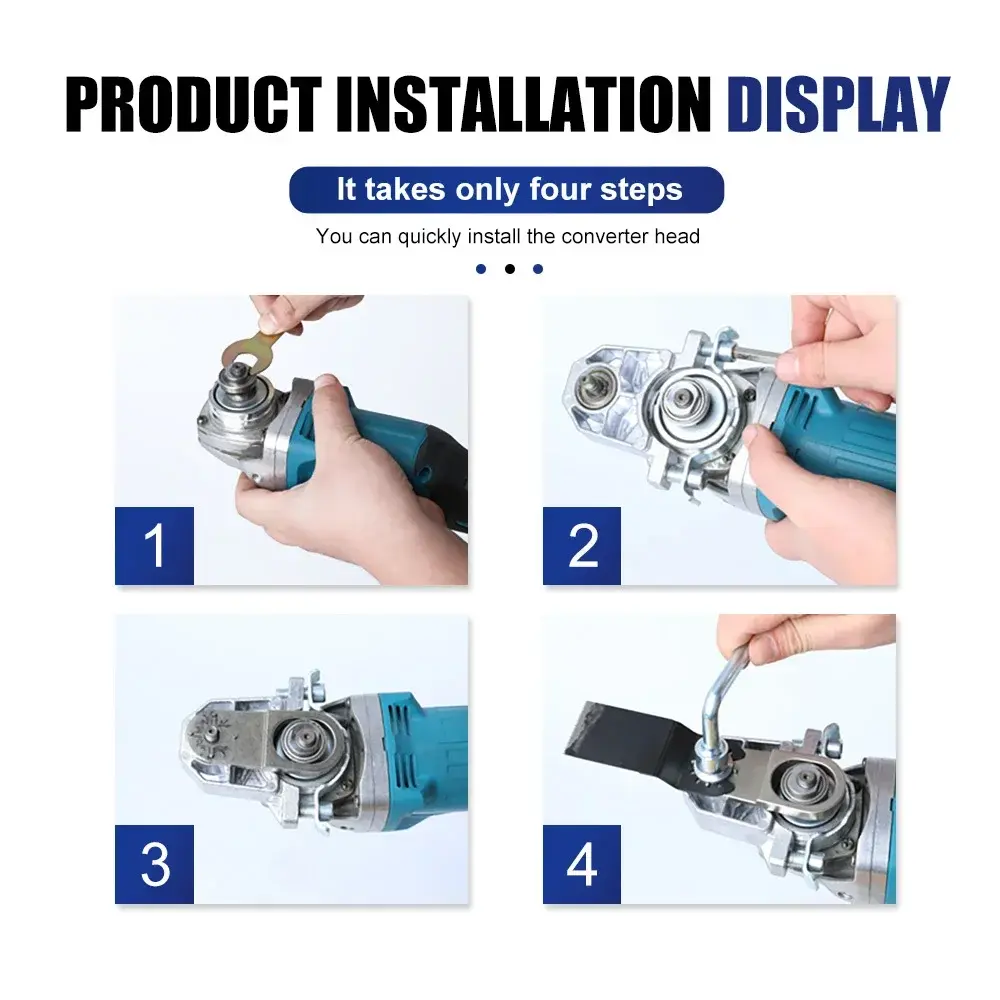 Angle Grinder Conversion Universal Head Adapter M10 Thread for 100 Type Angle Grinder Polisher Polishing Oscillating Tool