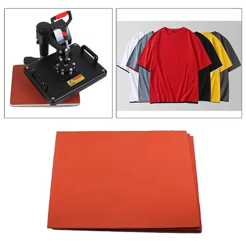 Heat press machine silicone pad thickened foam board high temperature resistant rubber board for thermal transfer equipment