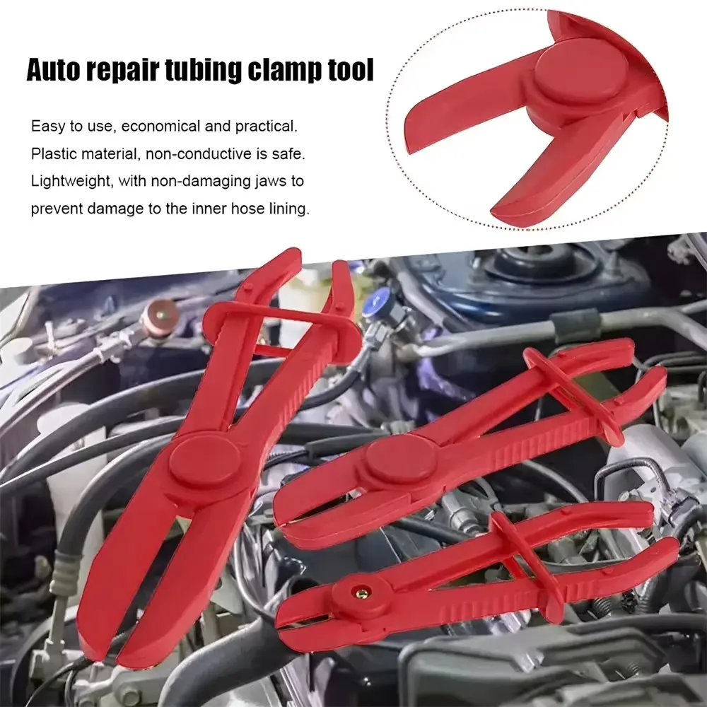 Hose Pinch Clamp Pliers, Pinch Pliers, Line Clamp Pliers Set For Flexible Hoses Fuel Hoses Gas Lines Brake Hoses