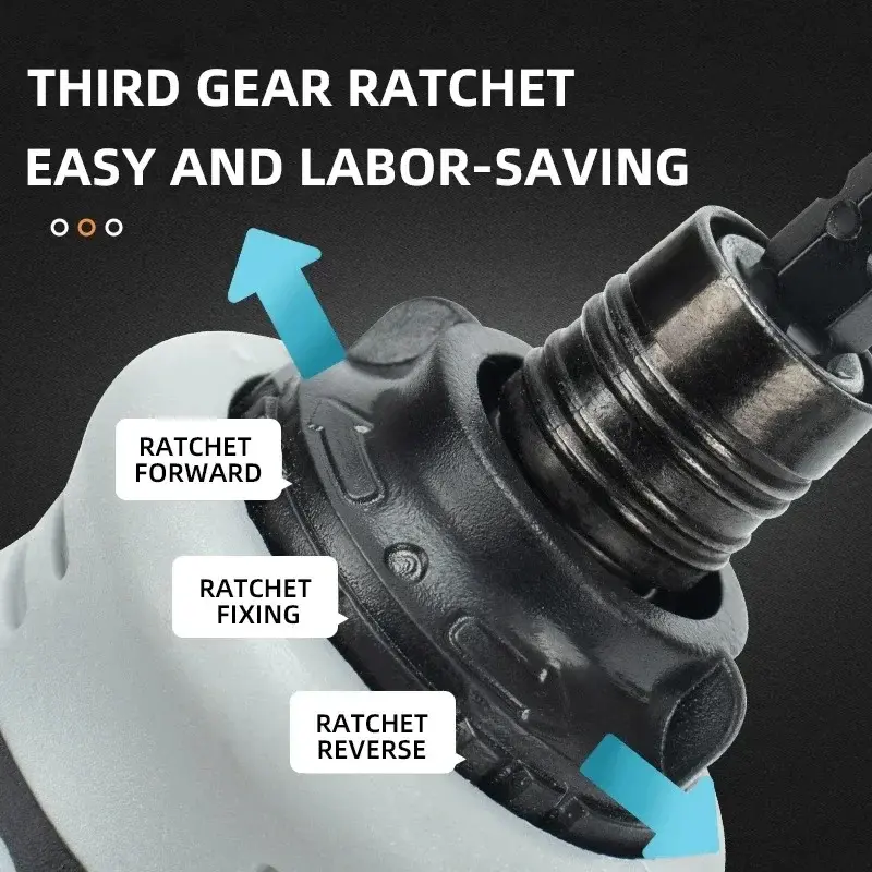Ratchet Screwdriver Set High Hardness Short Shaped Radish Head Labor-saving Multi-functional Dual-purpose