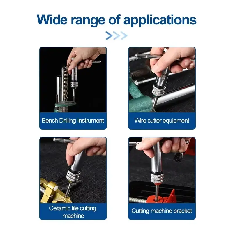 New Machinist Tool Thread Metric Plug Adjustable Wrench M3-M8 Machine Screw Ratchet Tap Holder Wrench Silver