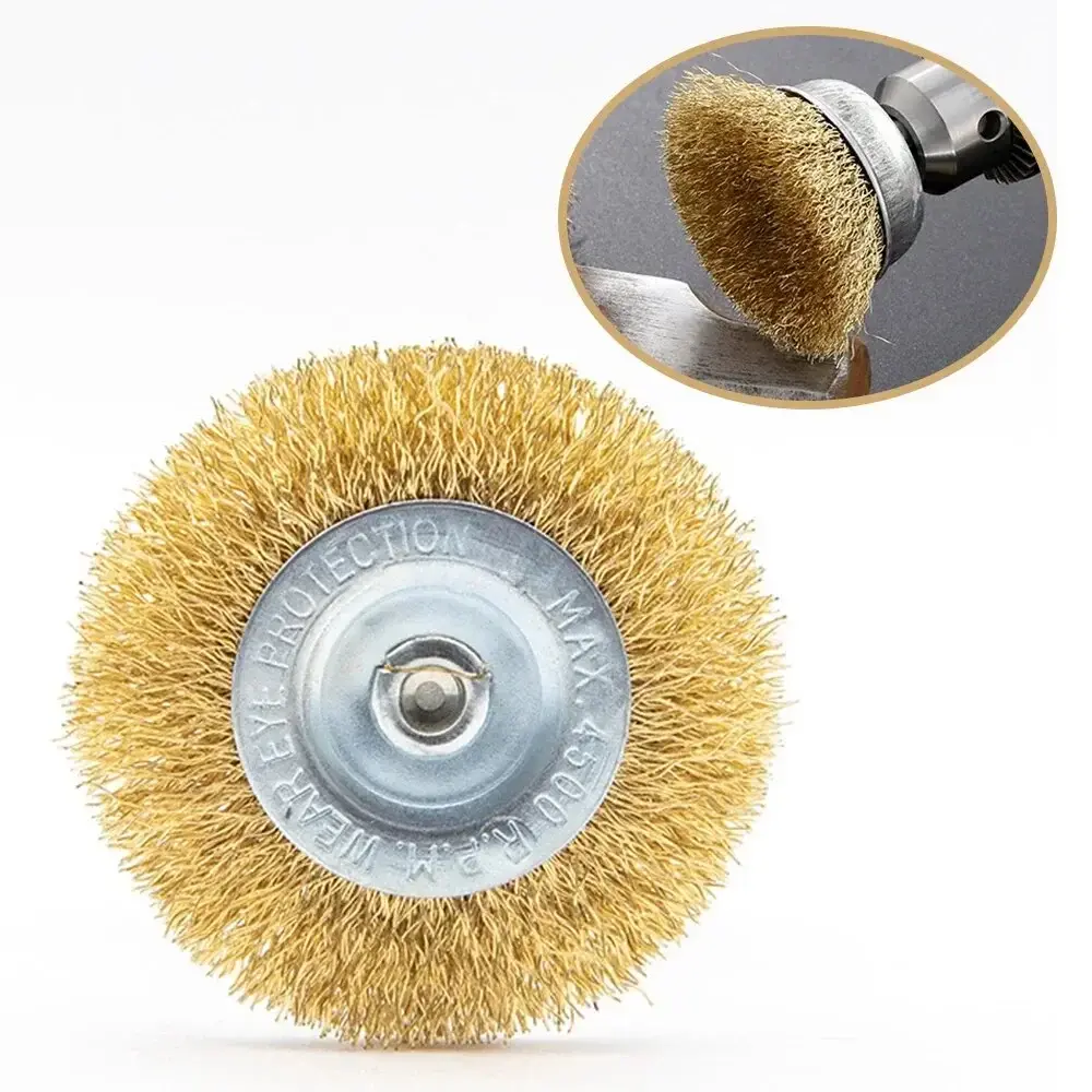 5Pcs Wire Brush Set Grinding Wheel Rust Removal Polishing Brush for Electric Grinder Drill Reliable Tool Accessories