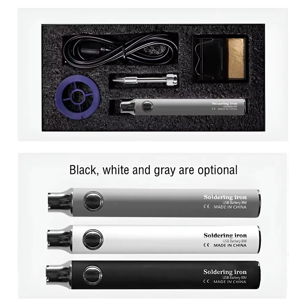 USB Soldering Iron Wireless Charging Electric Solder Iron 5V 8W Fast Charging Lithium Rechargeable Portable Repair Welding Tools