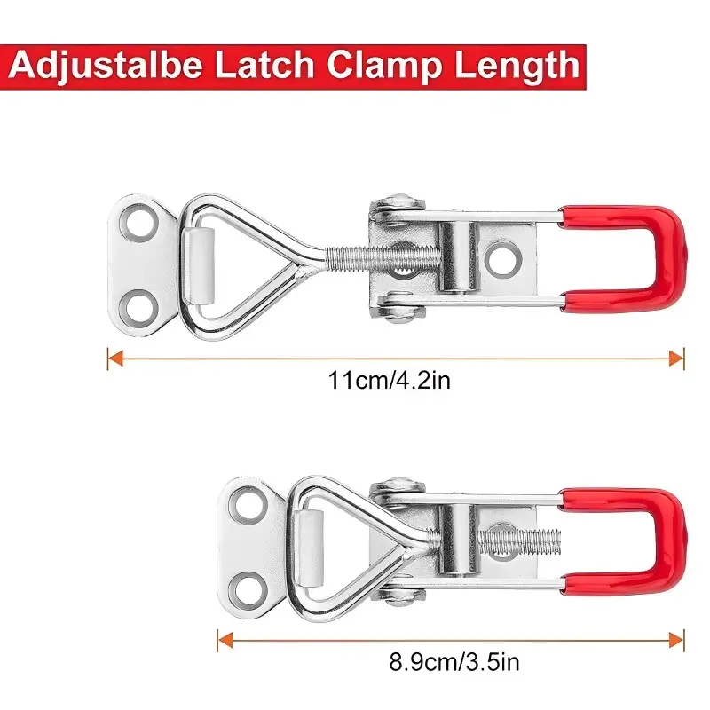 4pcs Toggle Clamp Adjustable Toggle Clamp for Cabinet Boxes Lever Handle Lock For Sliding Door Furniture Hardware Tools